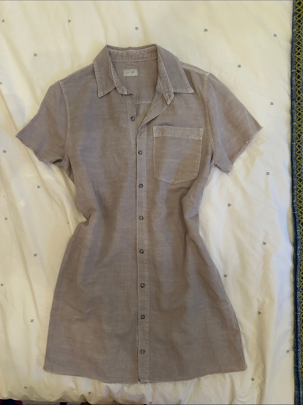 Mother cotton and Linen Shirt Dress